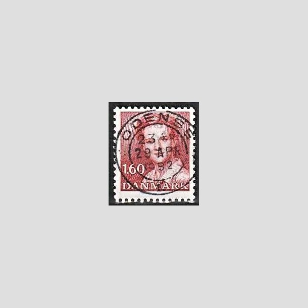 FRIMRKER DANMARK | 1982 - AFA 743 - Dronning Margrethe - 1,60 Kr. rd - Pragt Stemplet Odense