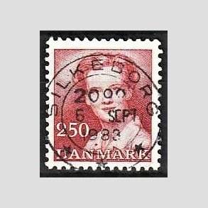 FRIMRKER DANMARK | 1983 - AFA 774 - Dronning Margrethe - 2,50 Kr. rd - Pragt Stemplet Silkeborg
