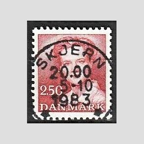 FRIMRKER DANMARK | 1983 - AFA 774 - Dronning Margrethe - 2,50 Kr. rd - Pragt Stemplet Hurup Skjern