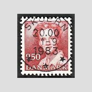 FRIMRKER DANMARK | 1983 - AFA 774 - Dronning Margrethe - 2,50 Kr. rd - Pragt Stemplet Skjern
