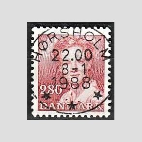FRIMRKER DANMARK | 1985 - AFA 820 - Dronning Margrethe - 2,80 Kr. rd - Pragt Stemplet Hrsholm