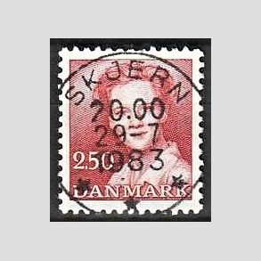 FRIMRKER DANMARK | 1983 - AFA 774 - Dronning Margrethe - 2,50 Kr. rd - Pragt Stemplet lborg