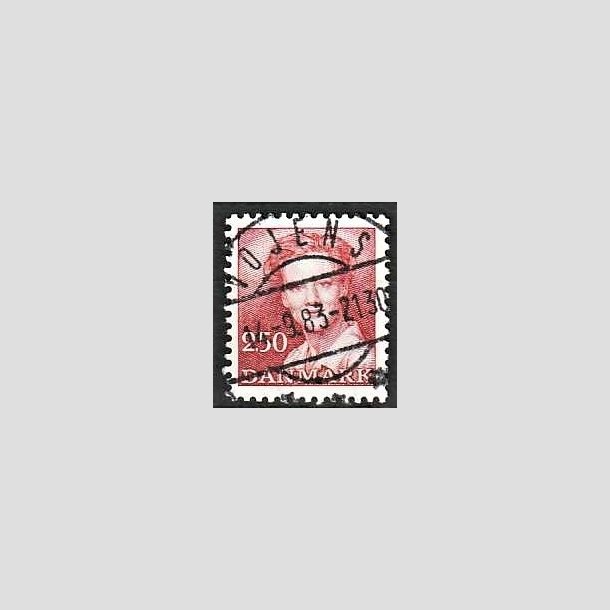 FRIMRKER DANMARK | 1983 - AFA 774 - Dronning Margrethe - 2,50 Kr. rd - Pragt Stemplet Vojens
