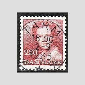 FRIMRKER DANMARK | 1985 - AFA 820 - Dronning Margrethe - 2,80 Kr. rd - Pragt Stemplet Tarm