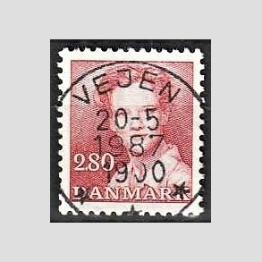 FRIMRKER DANMARK | 1985 - AFA 820 - Dronning Margrethe - 2,80 Kr. rd - Pragt Stemplet Vejen