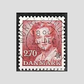 FRIMRKER DANMARK | 1984 - AFA 790 - Dronning Margrethe - 2,70 Kr. rd - Pragt Stemplet Nrresundby