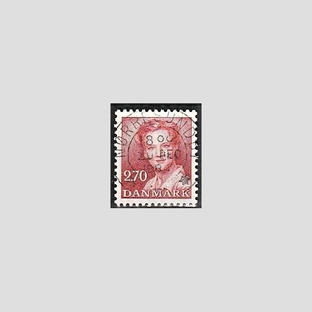 FRIMRKER DANMARK | 1984 - AFA 790 - Dronning Margrethe - 2,70 Kr. rd - Pragt Stemplet Nrresundby