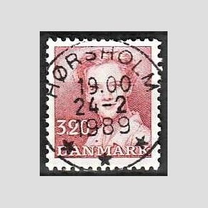 FRIMRKER DANMARK | 1989 - AFA 924 - Dronning Margrethe - 3,20 Kr. rd - Pragt Stemplet Hrsholm