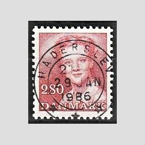 FRIMRKER DANMARK | 1985 - AFA 820 - Dronning Margrethe - 2,80 Kr. rd - Pragt Stemplet Haderslev