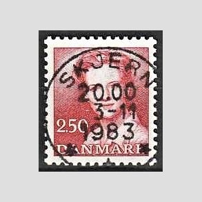 FRIMRKER DANMARK | 1983 - AFA 774 - Dronning Margrethe - 2,50 Kr. rd - Pragt Stemplet Skjern