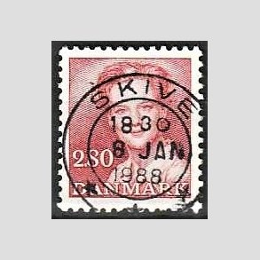 FRIMRKER DANMARK | 1985 - AFA 820 - Dronning Margrethe - 2,80 Kr. rd - Pragt Stemplet Skive