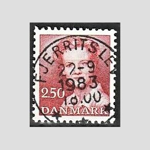FRIMRKER DANMARK | 1983 - AFA 774 - Dronning Margrethe - 2,50 Kr. rd - Pragt Stemplet Fjerritslev