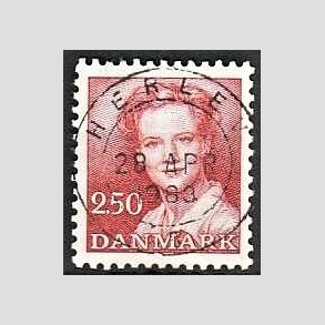 FRIMRKER DANMARK | 1983 - AFA 774 - Dronning Margrethe - 2,50 Kr. rd - Pragt Stemplet Herlev