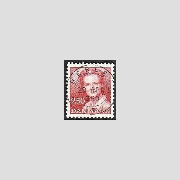 FRIMRKER DANMARK | 1983 - AFA 774 - Dronning Margrethe - 2,50 Kr. rd - Pragt Stemplet Herlev