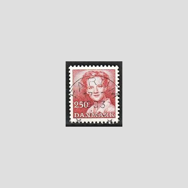 FRIMRKER DANMARK | 1983 - AFA 774 - Dronning Margrethe - 2,50 Kr. rd - Pragt Stemplet Farum