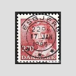 FRIMRKER DANMARK | 1984 - AFA 790 - Dronning Margrethe - 2,70 Kr. rd - Pragt Stemplet Esbjerg