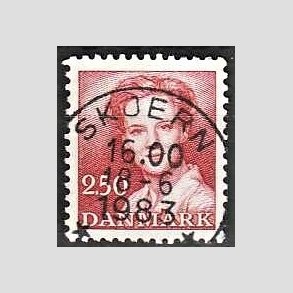 FRIMRKER DANMARK | 1983 - AFA 774 - Dronning Margrethe - 2,50 Kr. rd - Pragt Stemplet Skjern