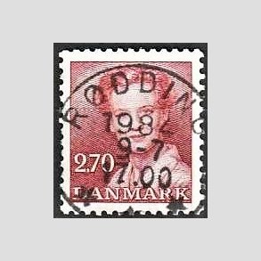 FRIMRKER DANMARK | 1984 - AFA 790 - Dronning Margrethe - 2,70 Kr. rd - Pragt Stemplet Rdding