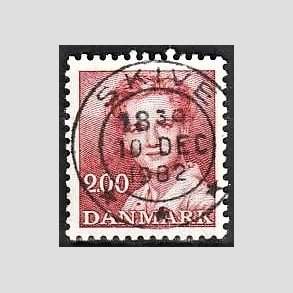 FRIMRKER DANMARK | 1982 - AFA 751 - Dronning Margrethe - 2,00 Kr. rd - Pragt Stemplet Skive