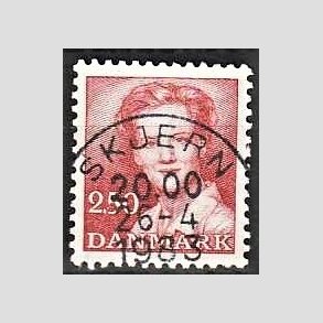 FRIMRKER DANMARK | 1983 - AFA 774 - Dronning Margrethe - 2,50 Kr. rd - Pragt Stemplet Skjern