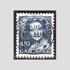FRIMRKER DANMARK | 1988 - AFA 898 - Dronning Margrethe - 4,10 Kr. bl - Pragt Stemplet Holstebro