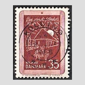 FRIM�RKER DANMARK | 1964 - AFA 423 - Skolev�snet 150 �r - 35 �re r�dbrun - Pragt Stemplet Kolding