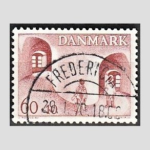FRIMRKER DANMARK | 1968 - AFA 472 - Brnesagen Grnland - 60 + 10 re brunrd - Pragt Stemplet Fredericia