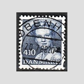 FRIMRKER DANMARK | 1988 - AFA 898 - Dronning Margrethe - 4,10 Kr. bl - Pragt Stemplet Kbenhavn