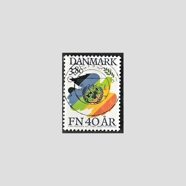 FRIMRKER DANMARK | 1985 - AFA 841 - FN 40 r - 3,80 Kr. flerfarvet - Pragt Stemplet Odense C