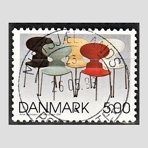 FRIM�RKER DANMARK | 1997 - AFA 1162 - Dansk design - 5,00 Kr. flerfarvet - Pragt Stemplet