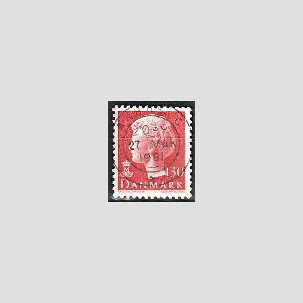 FRIMRKER DANMARK | 1979 - AFA 678 - Dronning Margrethe - 130 re rd - Pragt Stemplet rhus C