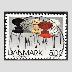 FRIM�RKER DANMARK | 1997 - AFA 1162 - Dansk design - 5,00 Kr. flerfarvet - Pragt Stemplet 