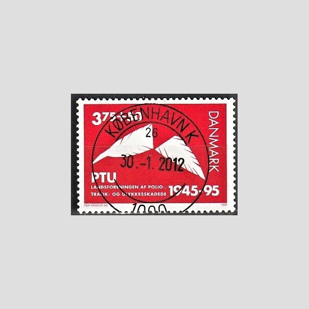 FRIMRKER DANMARK | 1995 - AFA 1096 - PTU - 3,75 Kr. + 50 re rd - Pragt Stemplet Kbenhavn K