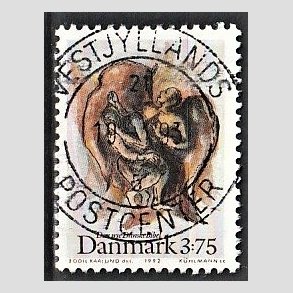 FRIM�RKER DANMARK | 1992 - AFA 1034 - Biblen - 3,75 Kr. flerfarvet - Pragt Stemplet