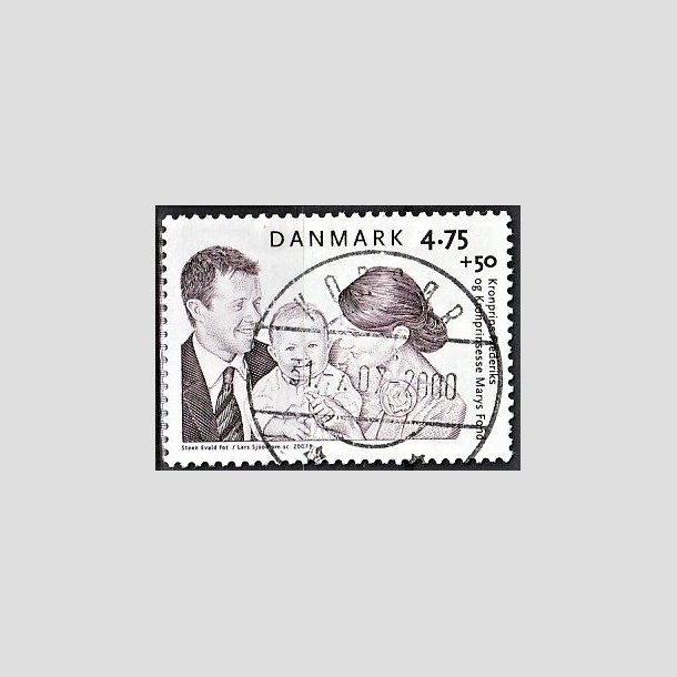 FRIMRKER DANMARK | 2007 - AFA 1496 - Kronprinseparrets fond - 4,75 + 0,50 Kr. Kronprinsefamilien - Pragt Stemplet Korsr