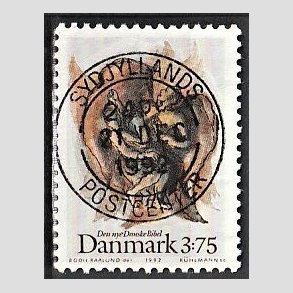 FRIM�RKER DANMARK | 1992 - AFA 1034 - Biblen - 3,75 Kr. flerfarvet - Pragt Stemplet