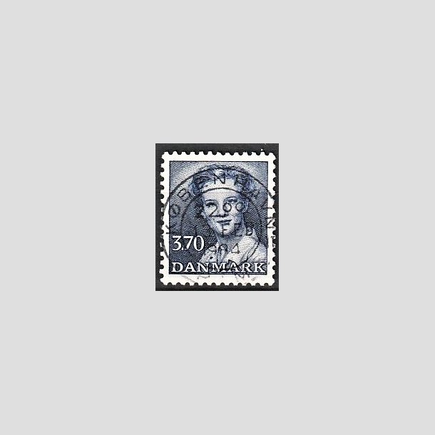 FRIMRKER DANMARK | 1984 - AFA 792 - Dronning Margrethe - 3,70 Kr. bl - Pragt Stemplet Kbenhavn