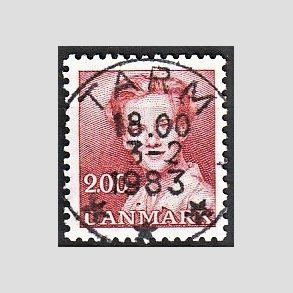 FRIMRKER DANMARK | 1982 - AFA 751 - Dronning Margrethe - 2,00 Kr. rd - Pragt Stemplet Tarm