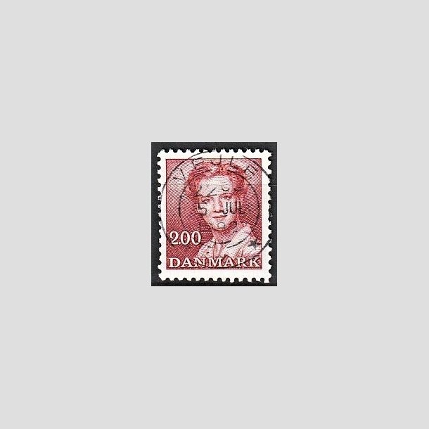 FRIMRKER DANMARK | 1982 - AFA 751 - Dronning Margrethe - 2,00 Kr. rd - Pragt Stemplet Vejle