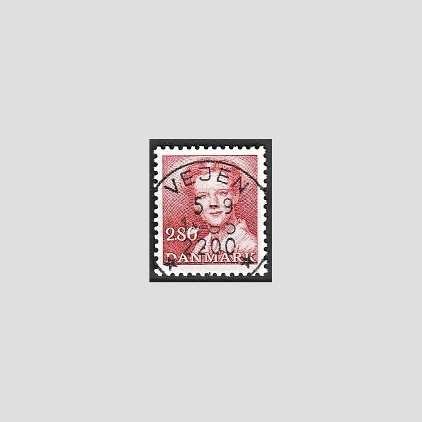 FRIMRKER DANMARK | 1985 - AFA 820 - Dronning Margrethe - 2,80 Kr. rd - Pragt Stemplet Vejen