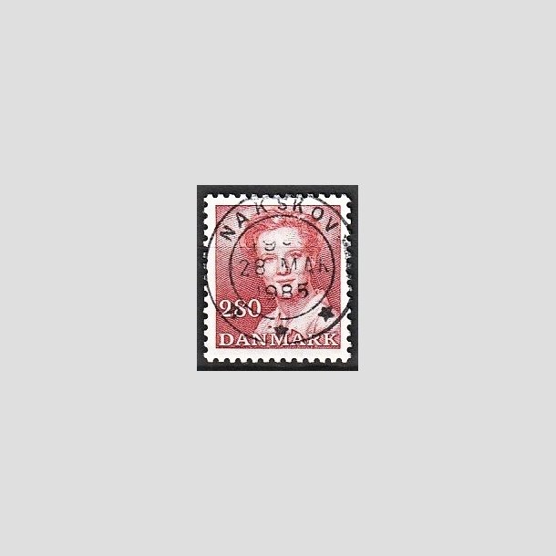 FRIMRKER DANMARK | 1985 - AFA 820 - Dronning Margrethe - 2,80 Kr. rd - Pragt Stemplet Nakskov