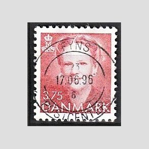 FRIMRKER DANMARK | 1992 - AFA 1017 - Dronning Margrethe - 3,75 Kr. rd - Pragt Stemplet