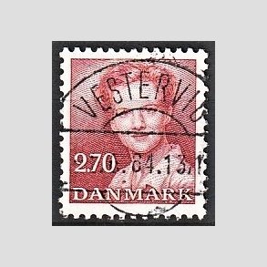 FRIMRKER DANMARK | 1984 - AFA 790 - Dronning Margrethe - 2,70 Kr. rd - Pragt Stemplet Vestervig