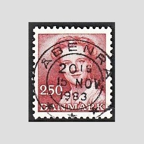 FRIMRKER DANMARK | 1983 - AFA 774 - Dronning Margrethe - 2,50 Kr. rd - Pragt Stemplet benr