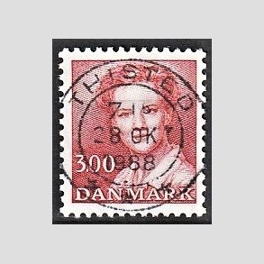 FRIMRKER DANMARK | 1988 - AFA 895 - Dronning Margrethe - 3,00 Kr. rd - Pragt Stemplet Thisted