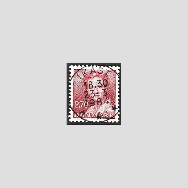 FRIMRKER DANMARK | 1984 - AFA 790 - Dronning Margrethe - 2,70 Kr. rd - Pragt Stemplet Ikast