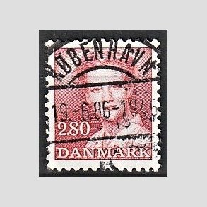 FRIMRKER DANMARK | 1985 - AFA 820 - Dronning Margrethe - 2,80 Kr. rd - Pragt Stemplet Kbenhavn