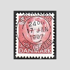 FRIMRKER DANMARK | 1992 - AFA 1017 - Dronning Margrethe - 3,75 Kr. rd - Pragt Stemplet