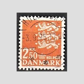 FRIMRKER DANMARK | 1972 - AFA 528 - Rigsvben 2,50 Kr. orange - Lux Stemplet Holstebro