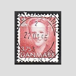 FRIMRKER DANMARK | 1992 - AFA 1017 - Dronning Margrethe - 3,75 Kr. rd - Pragt Stemplet